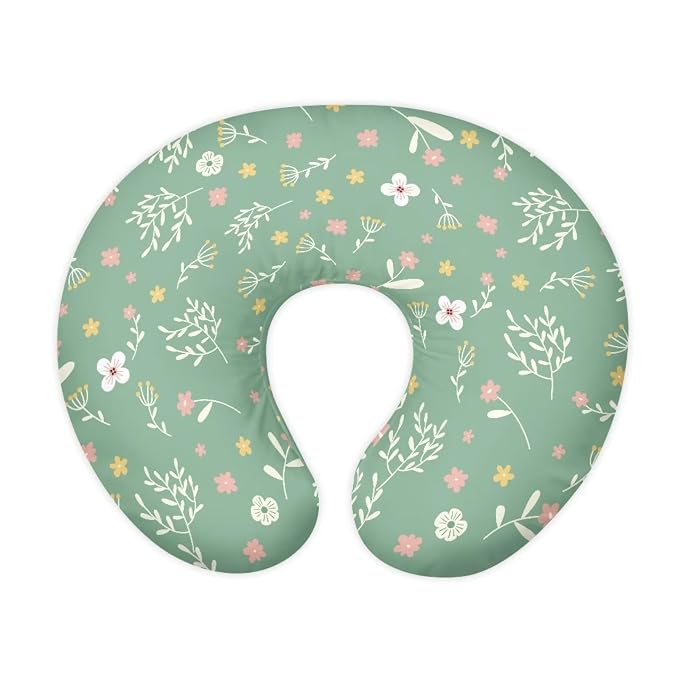 Cartoon Leaf Nursing Pillow Cover, Ultra Soft Comfortable Newborn Nursing Pillow Case Breathable Soft Slipcover for Baby Boy Girl