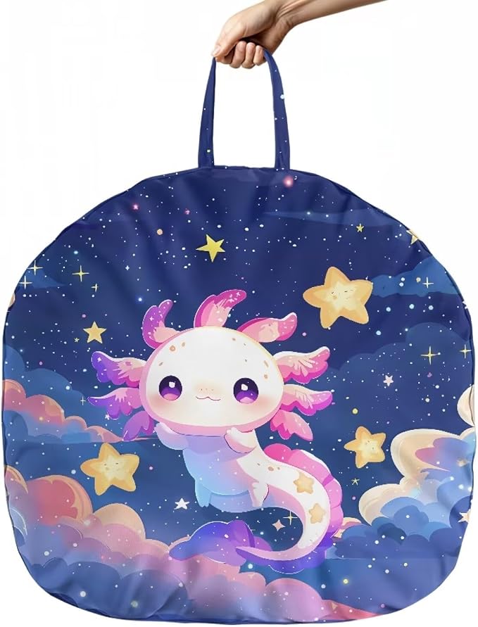 Rainbow Axolotl Boy Girl Gender Neutral Nursing Pillow Cover Baby Breastfeeding Slipcover Infant Newborn Nursery Bottle Pillowcase Feeding Cushion Cover (Pillow NOT Included)