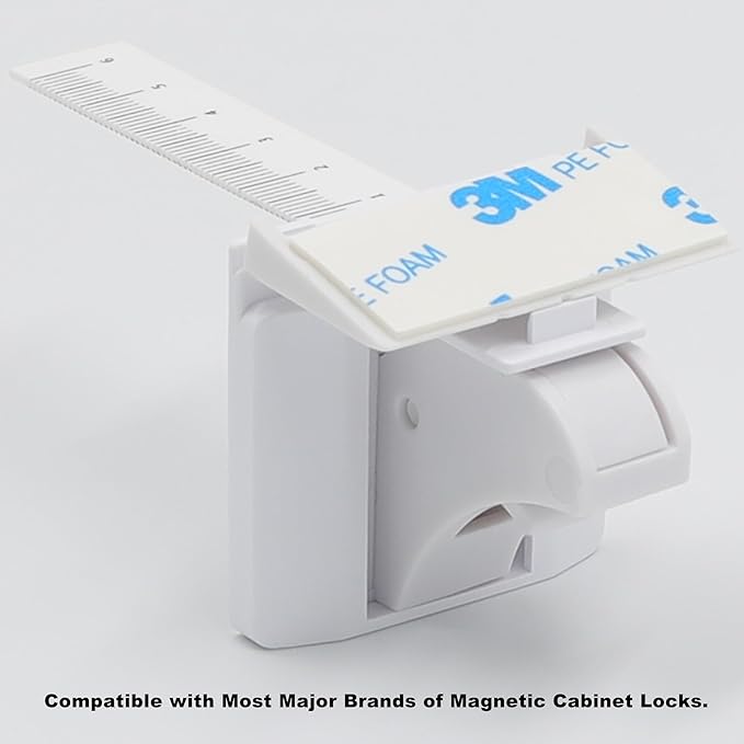 Installation Cradle Tool for Magnetic Cabinet Locks. Universal Replacement Installation Helper for Magnetic Locking System Baby Proofing.