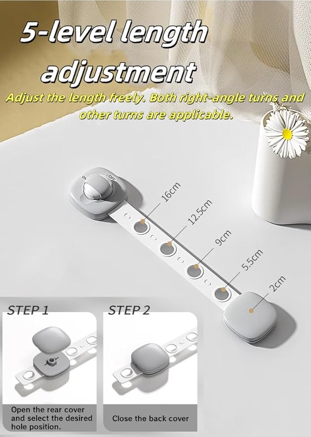 ï¼? Packï¼?Refrigerator Latch for Kids,Toddlers and Children,Child & Baby Proofing Freezer Door Lock Safe,3M Adhesive Cabinet Drawer Door Latches,Multi-Purpose for Furniture Kitchen Ovens Toilet Seats
