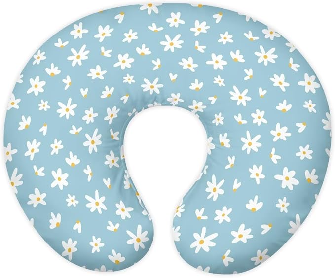 Replacement Nursing Pillow Covers for Mon Newborn 0-12 Months Baby Boy/Girl Nursing Pillow Cover U-Shaped Breastfeeding Pillow Case - Daisy Print