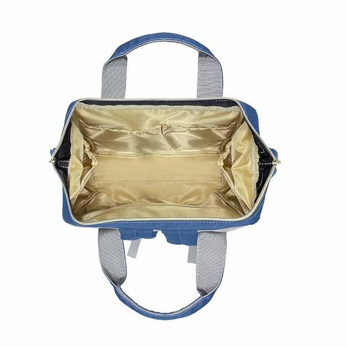 InterestPrint Personalized Custom Blue Funny Name Mummy Nappy Bag Customized Diaper Fun Daypack Travel Shoulder Bag