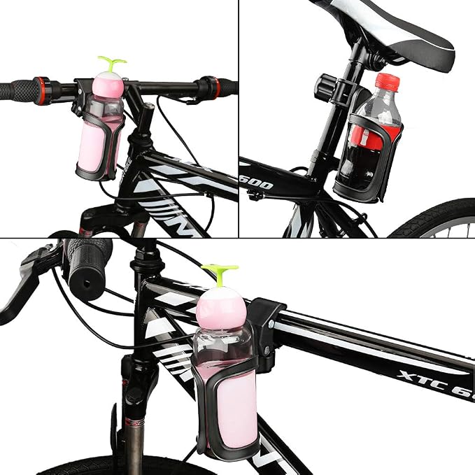Accmor Stroller Cup Holder, Universal Cup Holder for Uppababy, Nuna, Doona Strollers, 360 ° Rotatable Bottle Holder for Stroller, Wheelchair, Walker