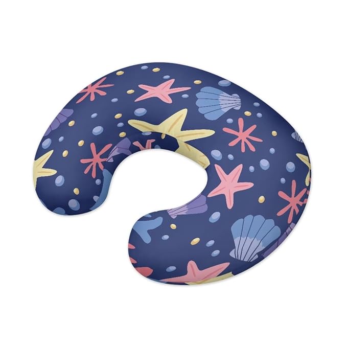 Shell Starfish Nursing Pillow Covers for Breastfeeding Pillow, Cozy Nursing Slipcover Breastfeeding Pillow Covers for Breastfeeding Mom
