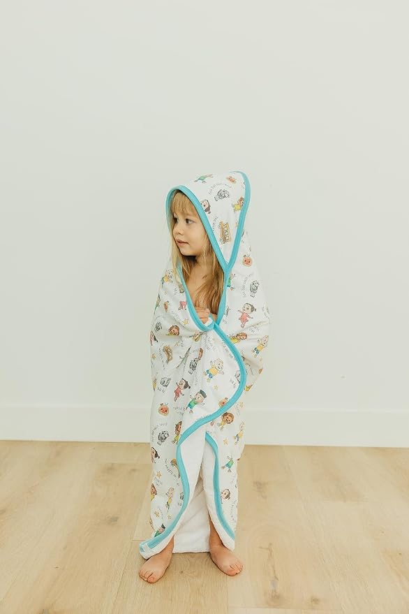 Copper Pearl Premium Knit Hooded Bath Towel CoComelon Friends