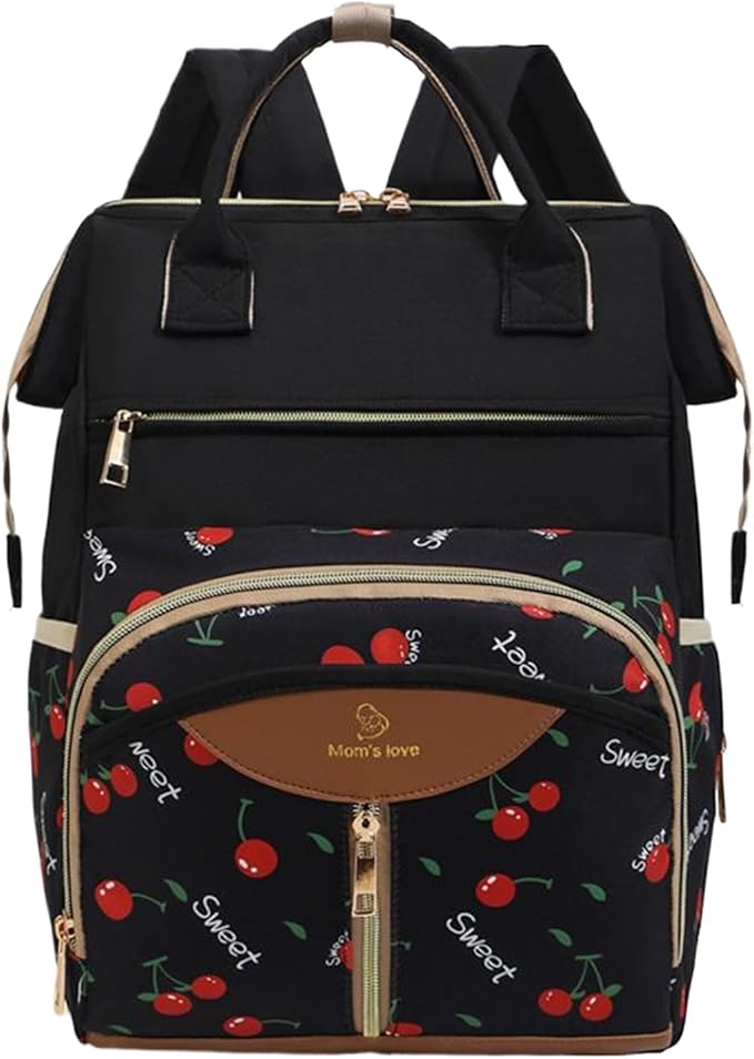 Diaper Bag Backpack, with Waterproof Design, 38x26x18cm, Maternity Nappy Tote, Multi-Pocket Daycare Bag, Spacious & Organized, for Daycare, Travel, Walks, Picnics