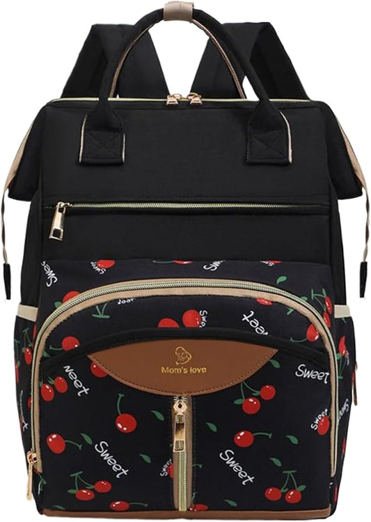 Diaper Bag Backpack, with Waterproof Design, 38x26x18cm, Maternity Nappy Tote, Multi-Pocket Daycare Bag, Spacious & Organized, for Daycare, Travel, Walks, Picnics