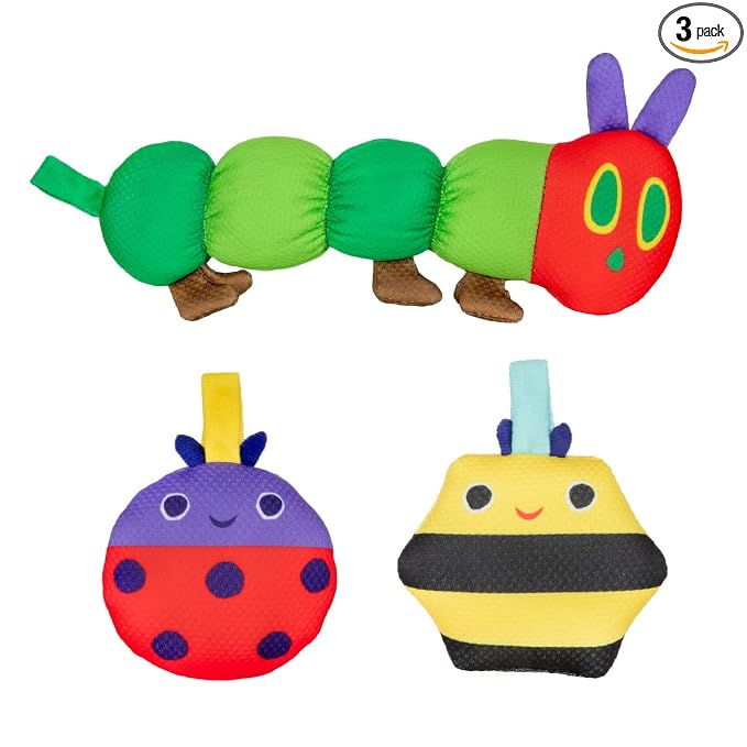 Kids Preferred Eric Carle Toddler Toys The Very Hungry Caterpillar Toy Water Play Set for Bath, Pool, or Beach, Floating Bath Toys for Kids Ages 0 and up