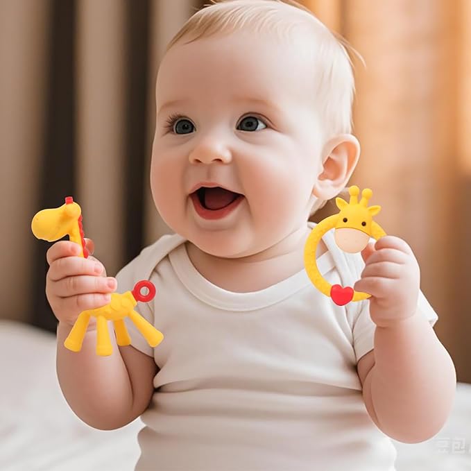 High Chair Suction Toys for Babies 3-24 Months ??Baby Sensory Toys, Strong Suction Cup Montessori Toys, Teething Toys BPA Free, Airplane Travel Essentials, Bath Toys for Toddlers