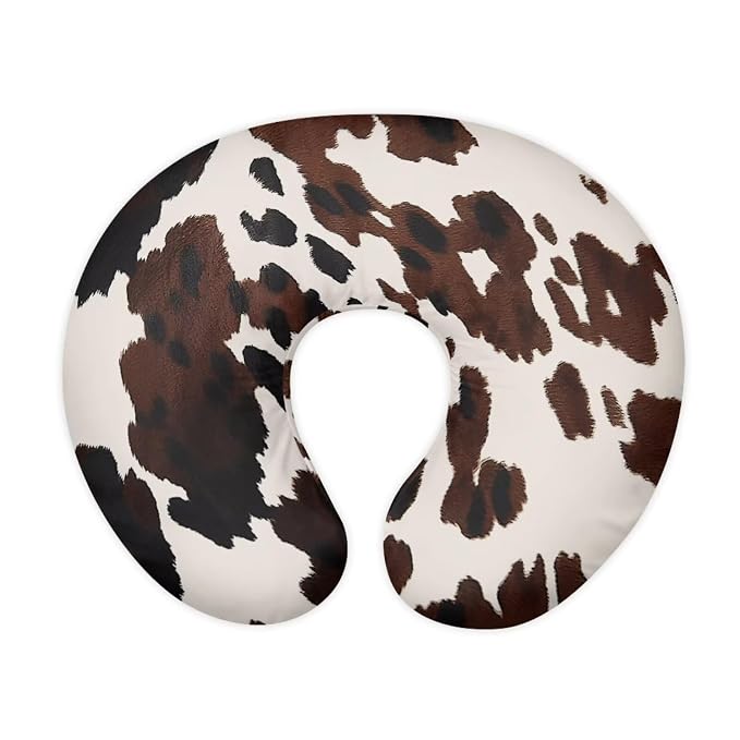 Cow Hide Nursing Pillow Covers, Nursing Pillow Slipcovers Breastfeeding Newborn Infant Feeding Cushion Cover Case