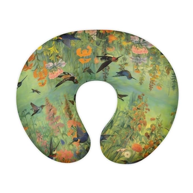 Bird Flower Baby Nursing Pillow Cover for Breastfeeding Moms, Breathable Neutral Breastfeeding Pillow Cover for Bottle Feeding (22"x18"x6")