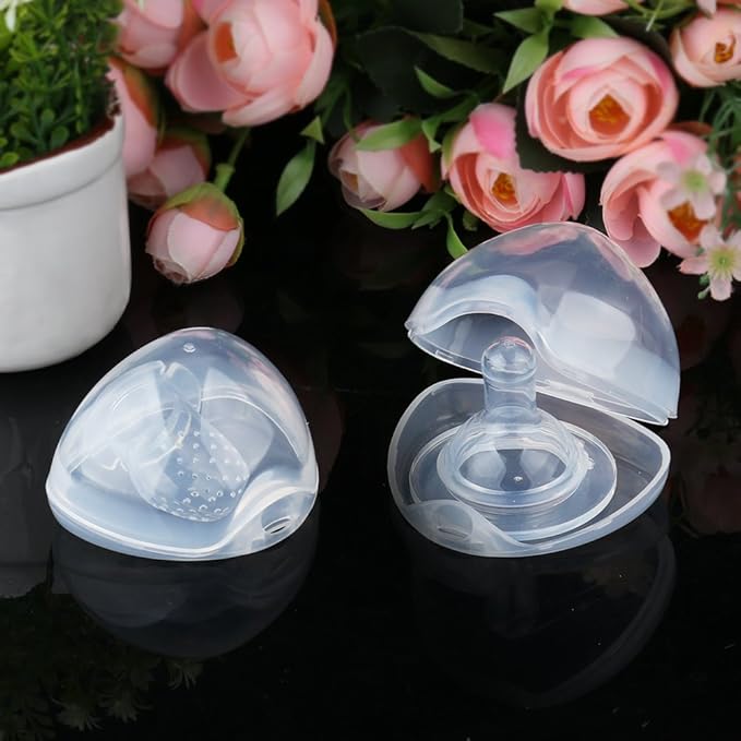 Accmor Pacifier Case, Pacifier Holder Case, Pacifier Container for Travel, BPA Free, Transparent, 3 Pack