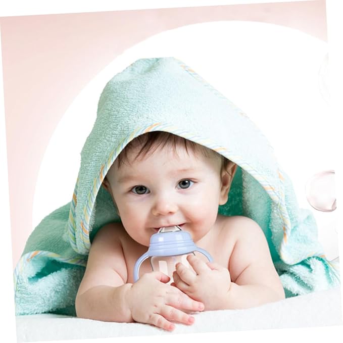 GARVALON 1pc Leak Boy Girl Water Cup Straw Feeding Bottle for Plastic Design Comfortable to Hold Handle Knight for Independent Drinking