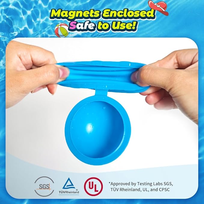 24Pcs Reusable Water Balloons, Summer Water Toys, Magnetic Water Ball for Outdoor Games, Pool Toy, Beach Toys for Kids