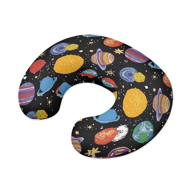 Night Planet Bottle & Breastfeeding Pillow Protection Cover Anti-Stains Comfortable Nursing Pillow Replacement Cover for Baby Boys Girls