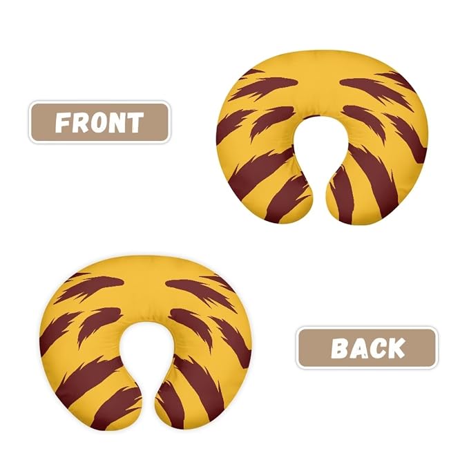 Tiger Stripe Nursing Pillow Cover, Washable & Breathable Nursing Pillow Case for Newborn Breastfeeding Pillow Slipcover for Baby Boys & Girls