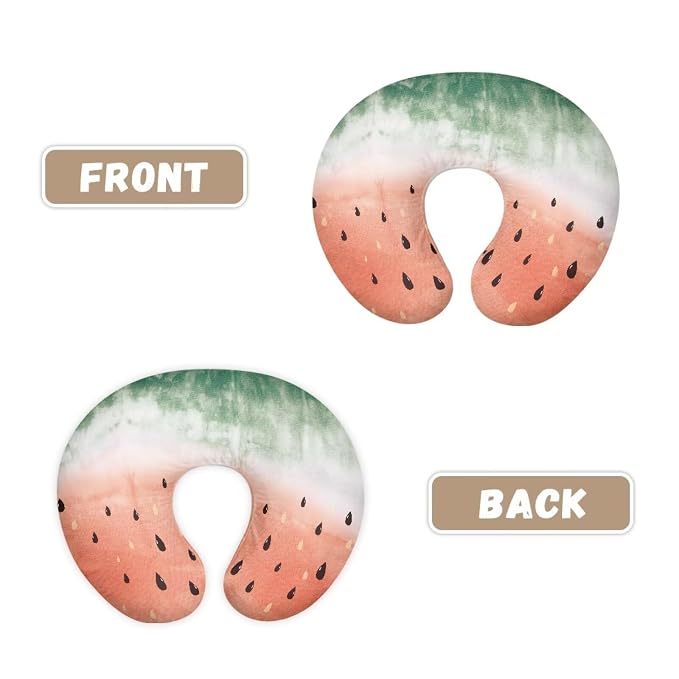 Watermelon Nursing Pillow Cover for Baby Boys Girls, Ultra Soft Replacement Breastfeeding Bottle Feeding Pillow Cover Washable Pillow Cover Keep Pillow Core Clean