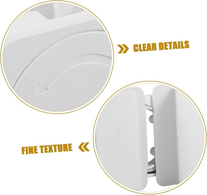 Child Safety Lock Baby Proofing Fridge Cabinet Locks Adjustable for Cabinets Drawers Doors 2-Pack White