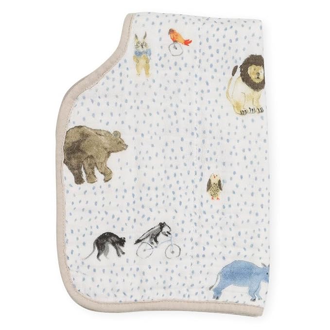Little Unicorn Cotton Muslin Burp Cloth - Party Animals