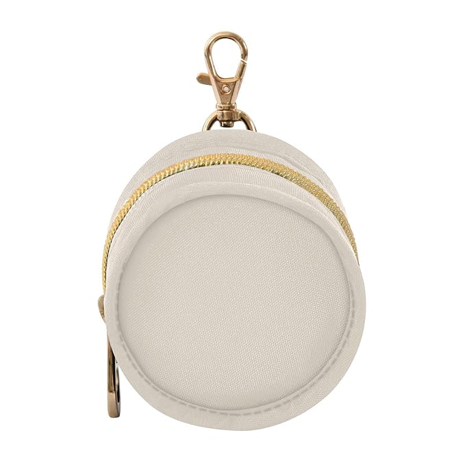 Beige Pacifier Holder Case Newborn Pacifier Storage Pouch for Boys Girls Easy Attach to Diaper Bag Portable Baby Essentials Container