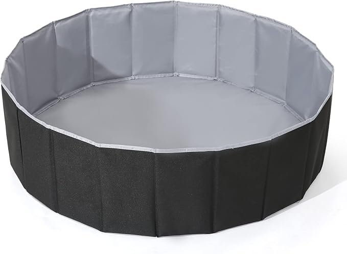 Ball Pit for Toddlers Babies Dogs Cats Iinfant Children, Foldable Ball Pits Play Tent, Crawl Playpen Ball Pool with Storage Bag, Surprise for Boys Girls Festival (Balls Not Included), Black