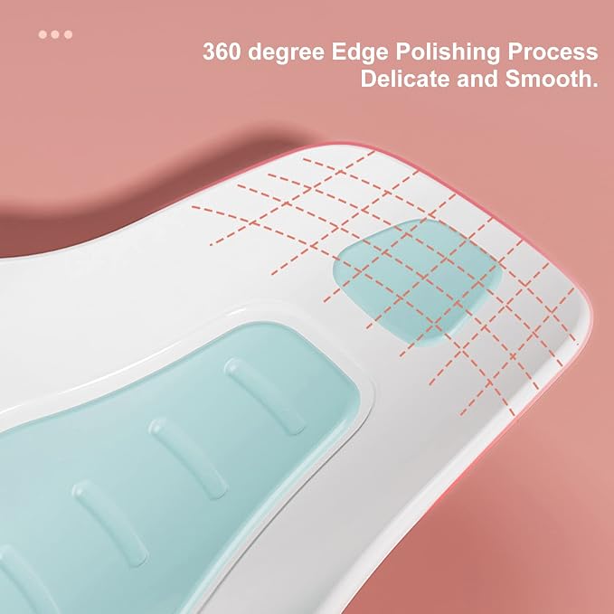 Clean Rinse Baby Bather, Portable Spine Protection Wash Hip Clean Rinse Bather Ergonomic Baby Bath Tub Baby Bath Support Infant Bathtub for Newborn (Mint Green)