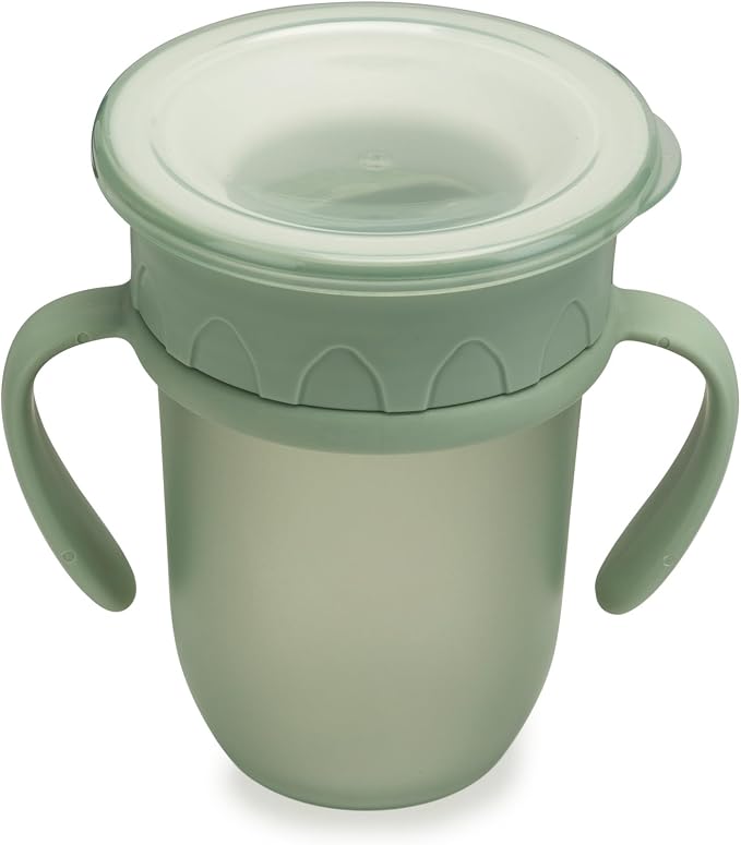nouka All Around Cup | Leak Proof and Easy Grip | Removable Handles | Moss