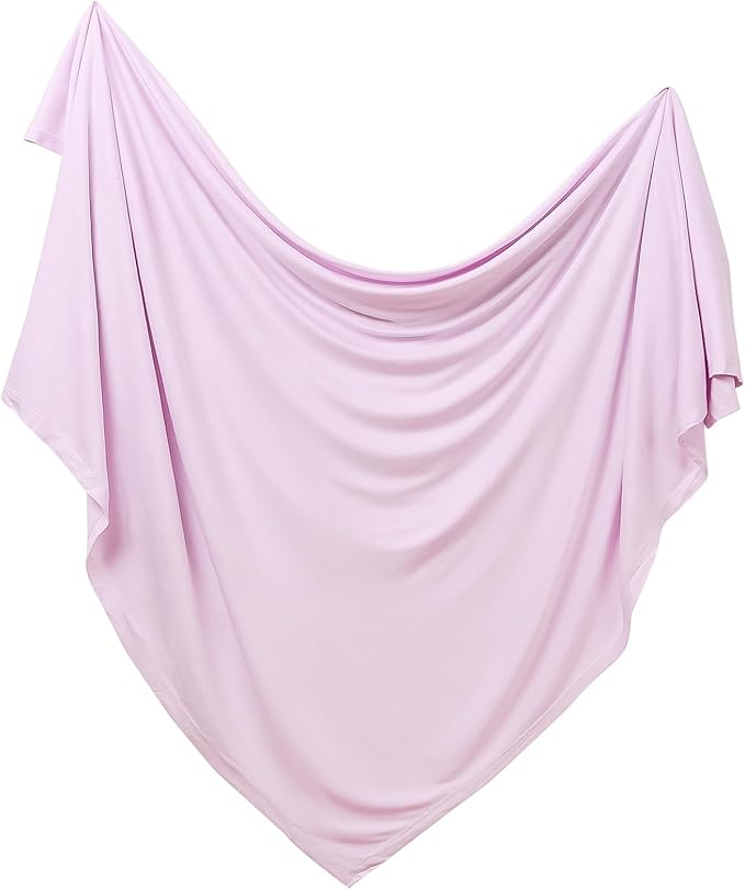 PurComfy Supersoft Swaddle Blanket, Premium Bamboo Viscose Baby swaddling Blankets for Newborns, Lightweight & Breathable Swaddle Blankets for Boys and Girls, 47??x 47?? Neutral Baby Essentials