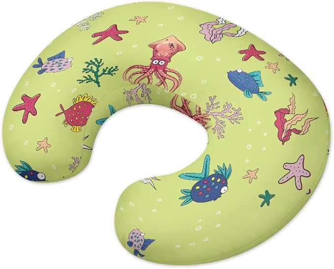 Starfish Bottlefeeding Pillow Detachable Newborn Original Breastfeeding Slipcover Case Lightweight Head Support Protector Cushion Essential with Hidden Zipper Easy to Use