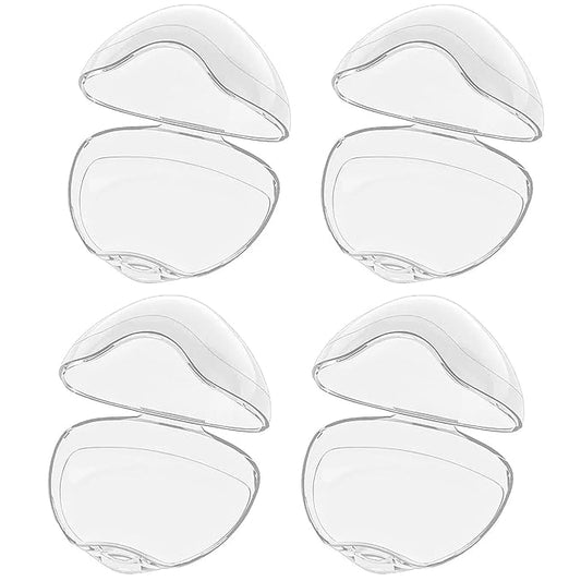 4Pcs Pacifier Case, Dustproof Portable Clear Pacifier Holder, Free Leak-Proof Practical Reusable Baby Box for Travel and Home..
