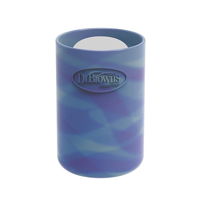 Dr. Brown's Options+ Narrow Glass Bottle Sleeve, 100% Silicone, Glow-in-The-Dark, BPA-Free, 4 oz, 12-Pack