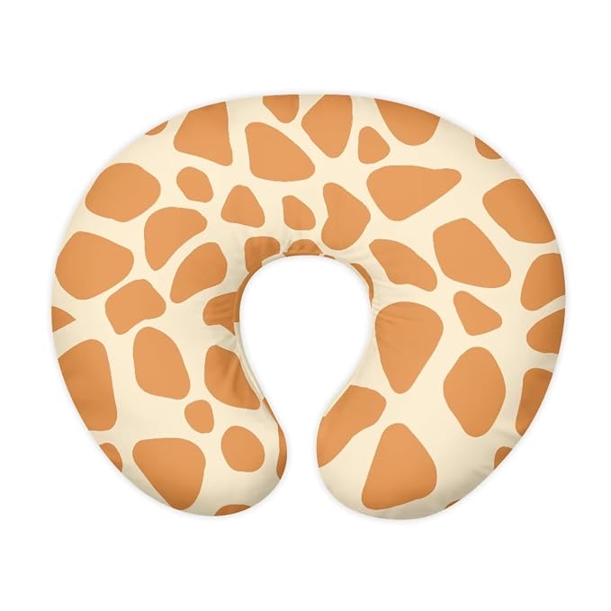 Giraffe Nursing Pillow Cover Slipcover, Breastfeeding Newborn Infant Feeding Cushion Cover Pillow Slipcovers for Breastfeeding Moms