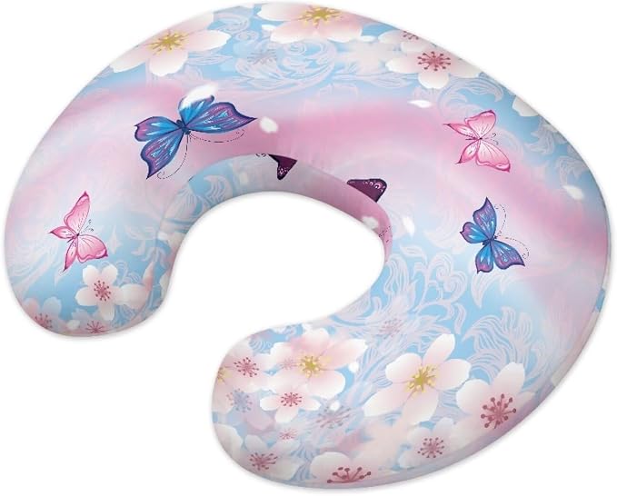 Cherry Blossom Marble Nursing Pillow and Positioner Detachable Newborn Original Breastfeeding Slipcover Case Removable Head Support Protector Cushion Easy to Use