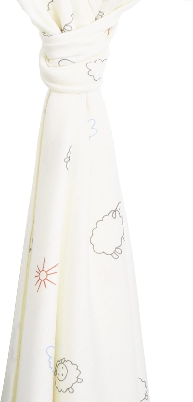 Woolino Baby Swaddle Blanket, 100% Merino Wool Receiving Blanket for Boys & Girls, Swaddles for Newborns 0-3 Months, Sheep