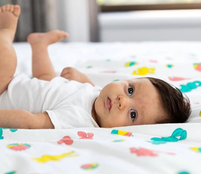 PILL THING Baby Hospital Receiving Swaddle Blankets for Newborn Babies - Original Bunny Design Breathable Cotton - Durable Hospital Quality - Generous Size (Bunnyland, 1 Pack)