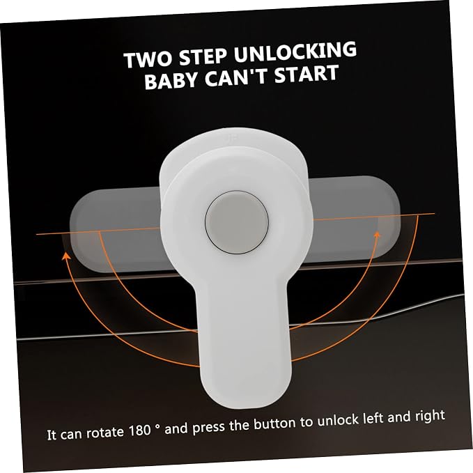 Hemoton 8pcs Safety Oven Lock Childproof Lock for Kitchen Easy Installation Prevents Finger Injuries Design