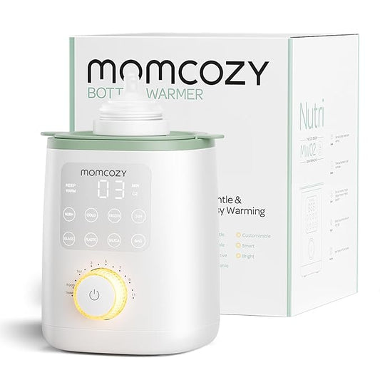 Momcozy Baby Bottle Warmer for Breast Milk Formula Food, Fullest Nutrients Preserved, Fast Heat, Night Light for Nighttime Breastfeeding, One-Touch Easy Use, Newborn Essentials Supplies Gift for Mom