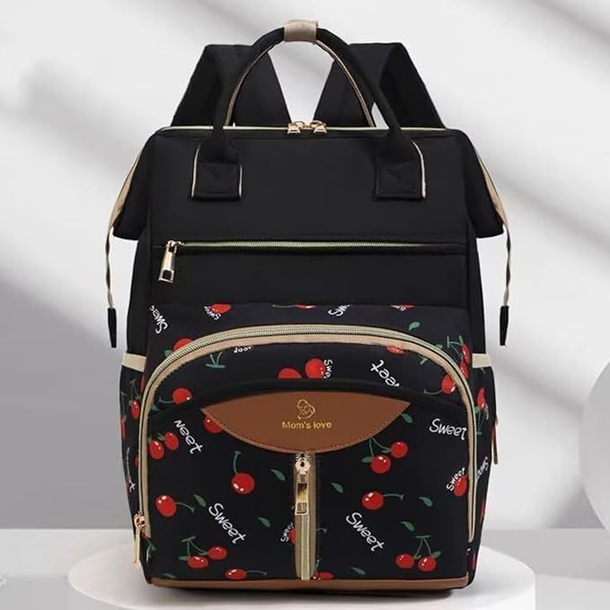 Diaper Bag Backpack, with Waterproof Design, 38x26x18cm, Maternity Nappy Tote, Multi-Pocket Daycare Bag, Spacious & Organized, for Daycare, Travel, Walks, Picnics