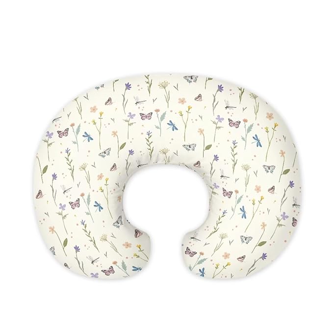 Flower Nursing Pillow Cover, Premium Quality Soft Breast Feeding Pillow Covers Great for Breastfeeding Moms