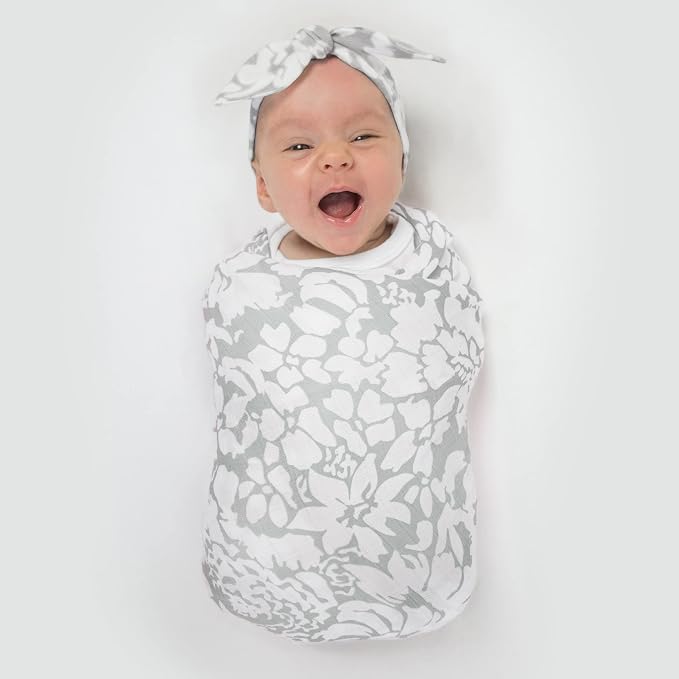 SwaddleDesigns Marquisette Receiving Swaddle Blanket for Baby Boys & Girls, Soft Premium Cotton Muslin, Best Shower Gift, Sterling Lush, Parent Picks Award Winner