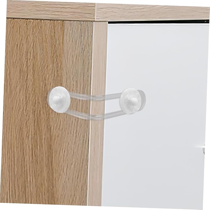 Yardwe 2pcs Safety Locks for and Girls Cabinet Locks Pinch Design for Door Lever Cupboard Refrigerator Window