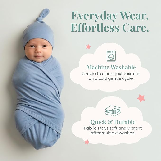 Caden Lane Baby Swaddle & Receiving Blanket, Soft, Breathable & Temperature-Regulating Bamboo Viscose Fabric for Swaddling Newborns, Gender Neutral Infant Blanket for Boys & Girls