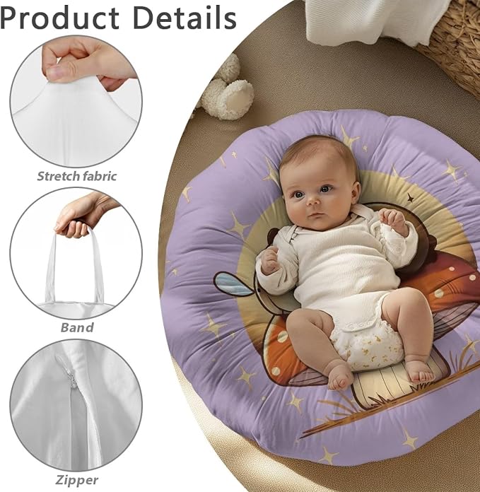 Sleeping Capybara Nursing Pillow Cover Case Plush Breathable Breastfeeding Pillow Slipcover Fits Nursing Pillow Super Soft Snug Positioners for Baby Boy Baby Girl Feeding Cushion Cover