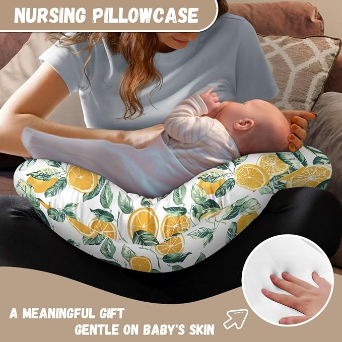 Nursing Pillow Cover Slipcover Classic Fall Leaf Soft Maternity Breastfeeding Newborn Infant Feeding Cushion Cover Breathable Breastfeeding Cover