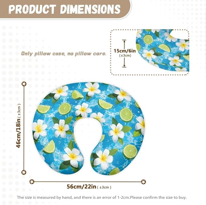 Frangipani Baby Nursing Pillow Cover Baby Breastfeeding Slipcover Infant Newborn Nursery Bottle Pillowcase Stretchy Replaceable Pillow Cover Slipcover