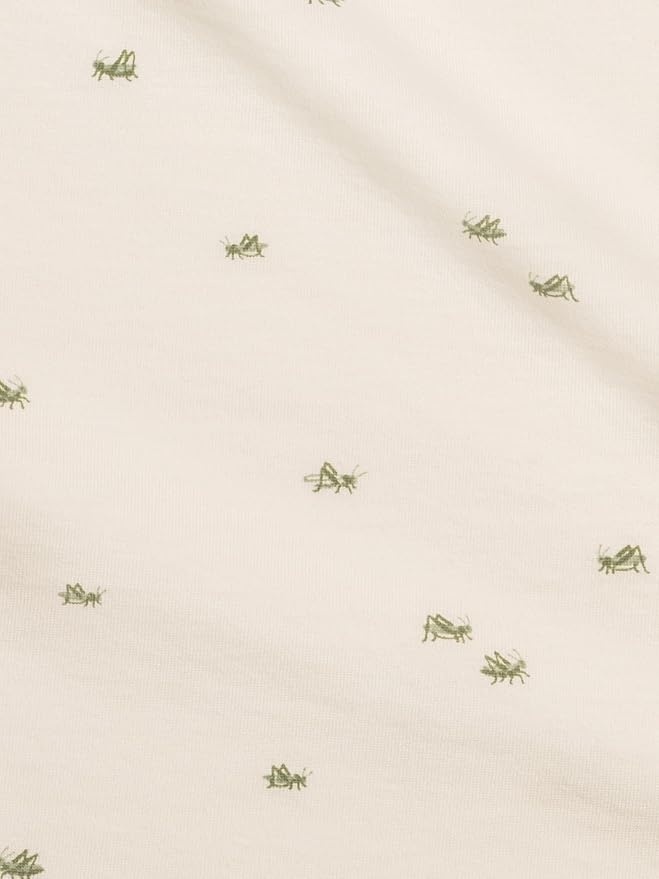 Colored Organics Kendi Baby Organic Cotton Swaddle - Infant Receiving Blanket - Grasshopper/Fern + Mint