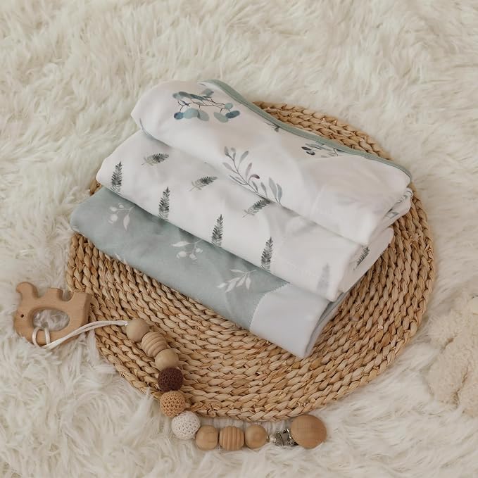 Baby Swaddle Sleep Sack 3 Pack, Organic Cotton Newborn Swaddle Wraps for 0-3 Months, Adjustable Wings, Breathable Soft Swaddling Blankets for Infant Boys Girls, Baby Sleep Essentials