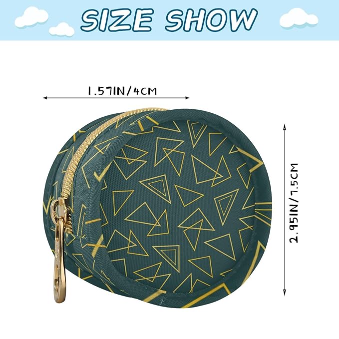 Triangle Polyester Pacifier Holder Case Portable Container Accommodate Baby Binky Cover Pouch Pacifiers Storage Case with Circular Buckle