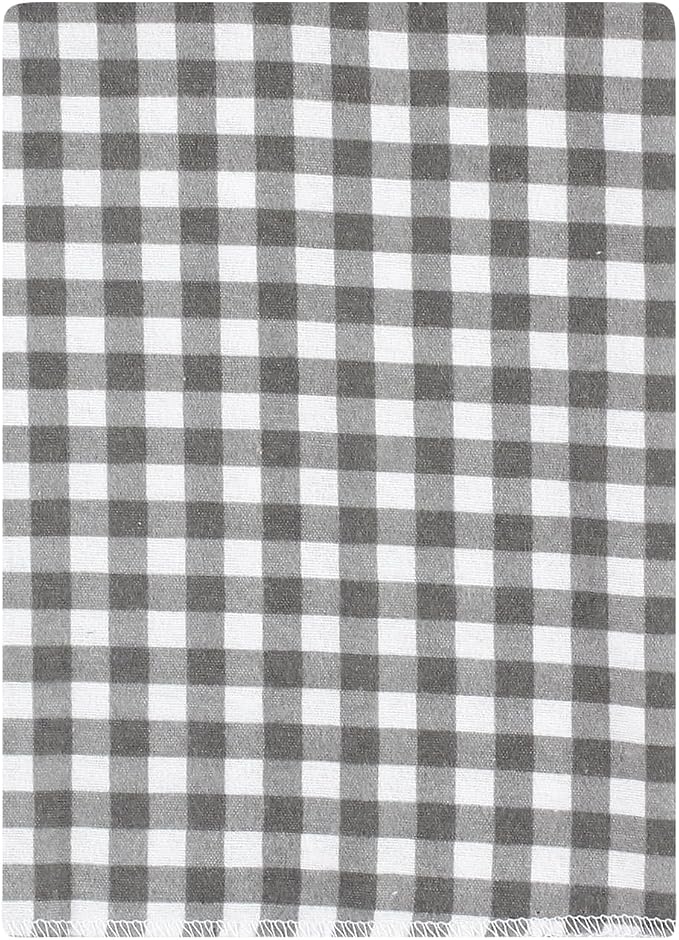Hudson Baby Unisex Baby Cotton Flannel Burp Cloths Bundle, Farm Friends Grey, One Size