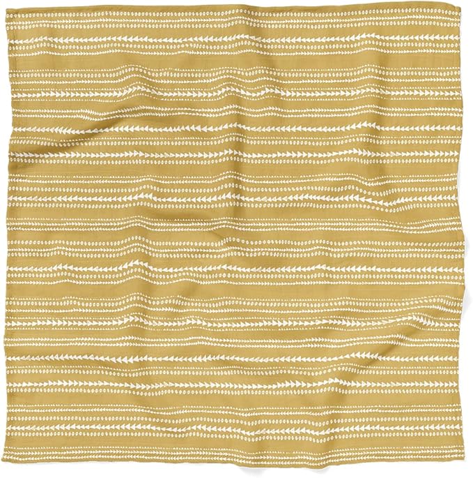 Mini Wander Swaddles for Newborns Muslin Swaddle Blankets - Breathable Soft Gender Neutral Receiving Blanket Baby Essentials | 47 x 47 Cotton - (Terrain (Citrus)